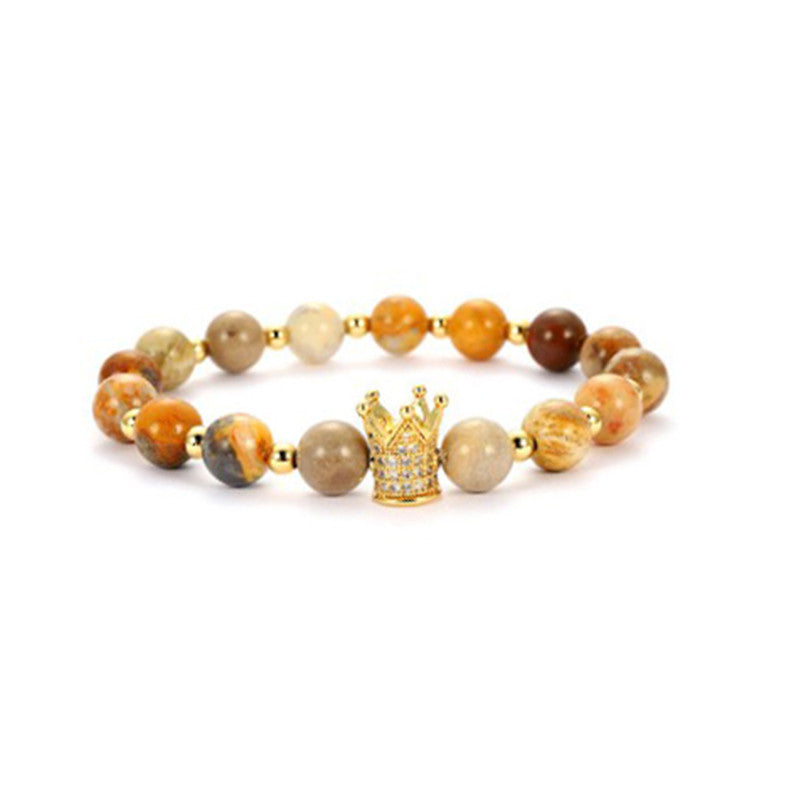 Wholesale Jewelry Micropaved Zircon Volcanic Stone Bracelets